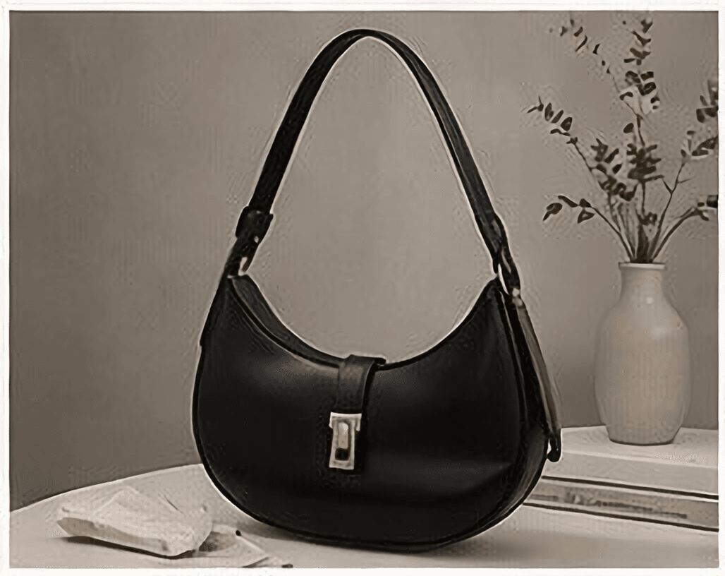 クレセントショルダーバッグ（ブラック）