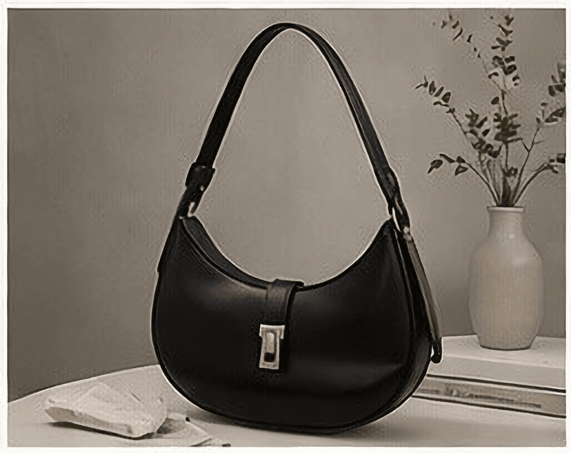 クレセントショルダーバッグ（ブラック）