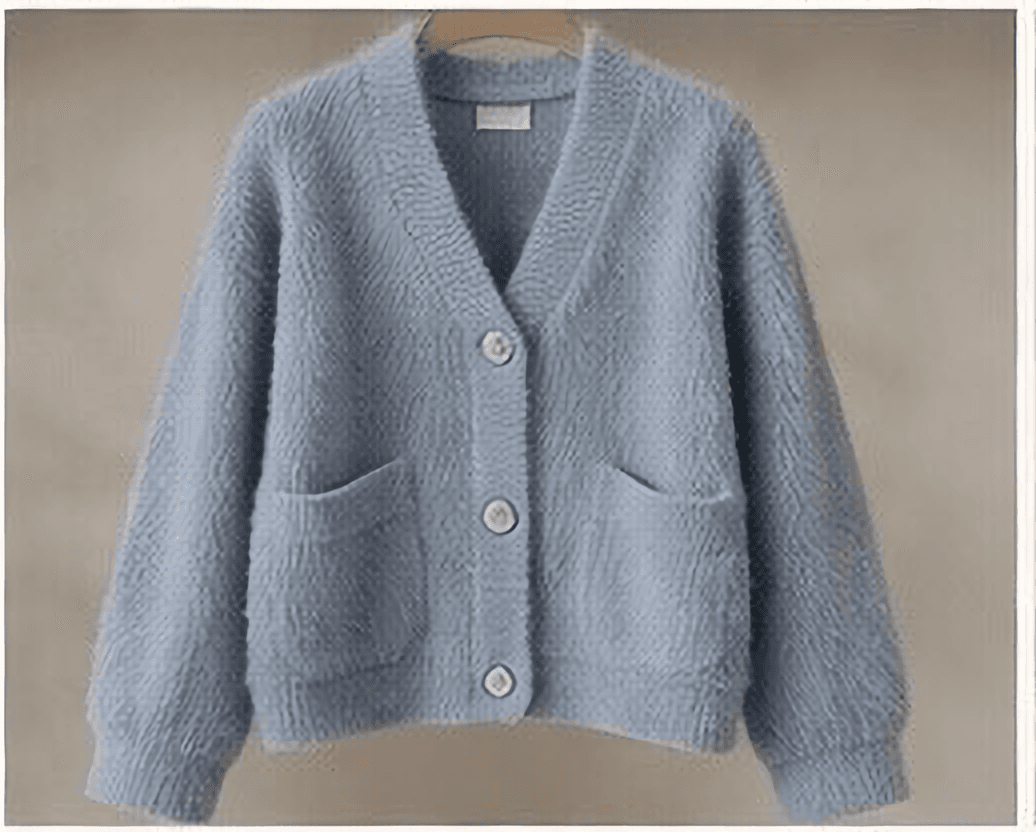 Vネックカーディガン（ライトブルー）
