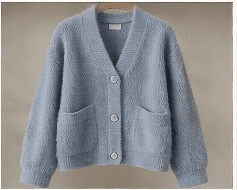 Vネックカーディガン（ライトブルー）